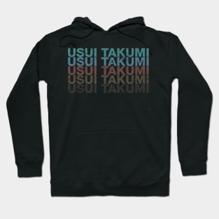 Vintage Proud Anime Name Takumi Funny Birthday Gift Hoodie